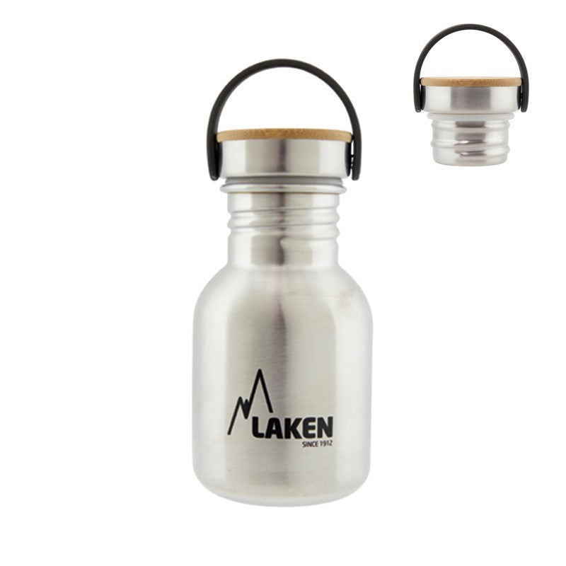 Laken Drinkfles RVS met Bamboe Dop