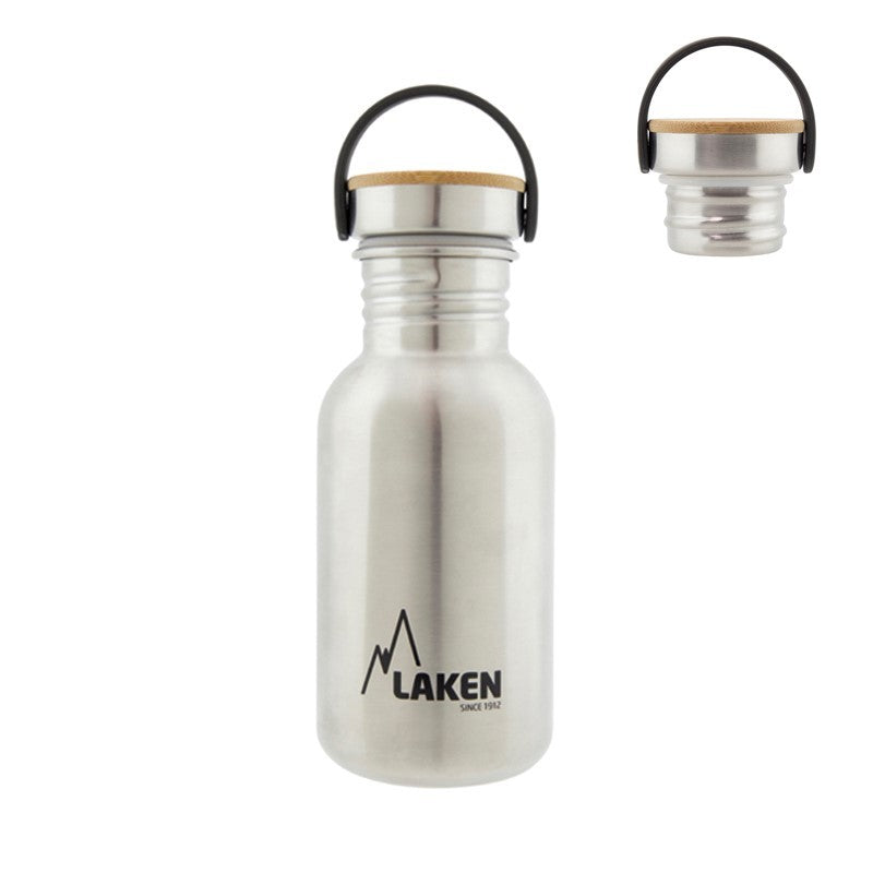 Laken Drinkfles RVS met Bamboe Dop