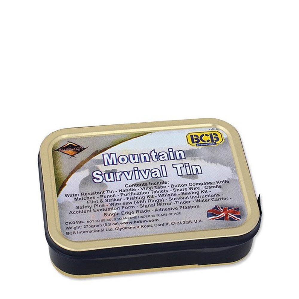 BCB Survival Kit Mountain Survival Tin - Survival Kit - Broer Outdoor - 5016549990196