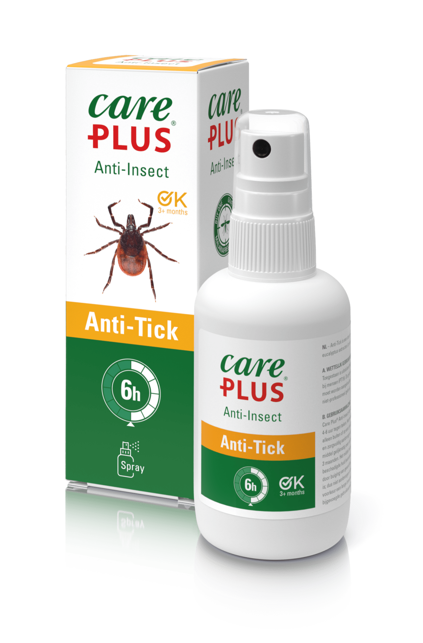 Care Plus® Anti - Tick tekenwerend middel 60 ml - Insect Repellents / Natural - Broer Outdoor - 8714024326573