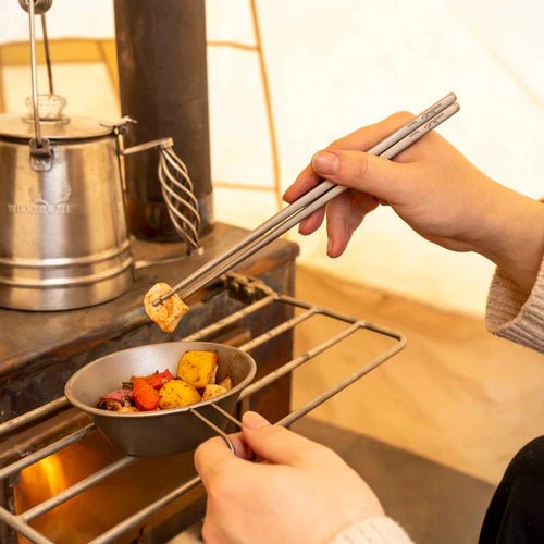 Winnerwell Square Titanium Chopsticks Herbruikbare Eetstokjes - Chopsticks - Broer Outdoor - 8785350672931