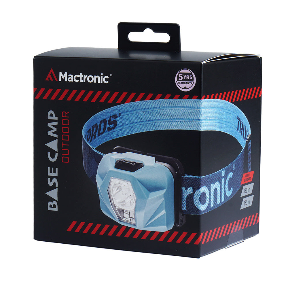 Mactronic Base Camp Headlamp 360 Lumens Blue