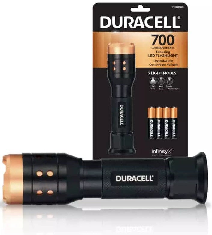 Compleet Noodpakket 2 Personen voor 72 Uur Voorbereiding met een Duracell zaklamp voor noodsituaties.