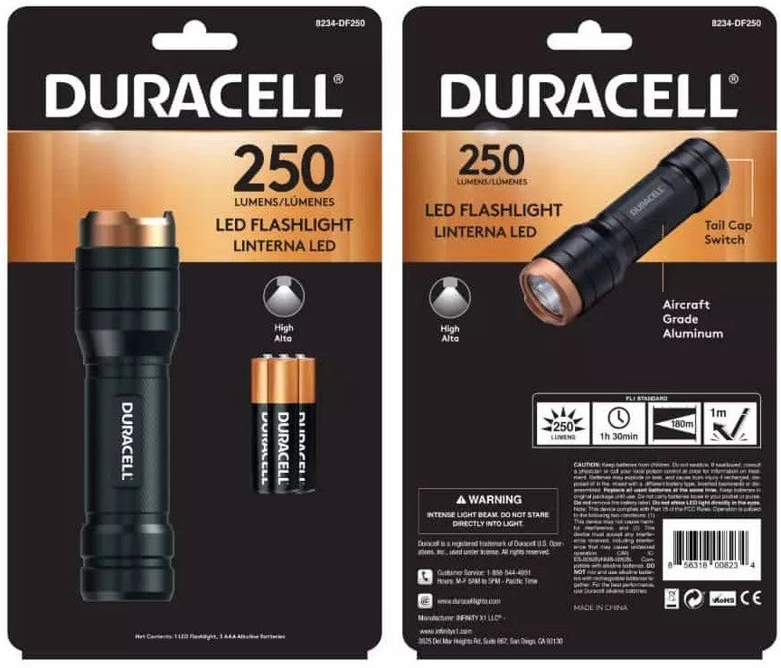 Duracell Zaklamp 250 lm