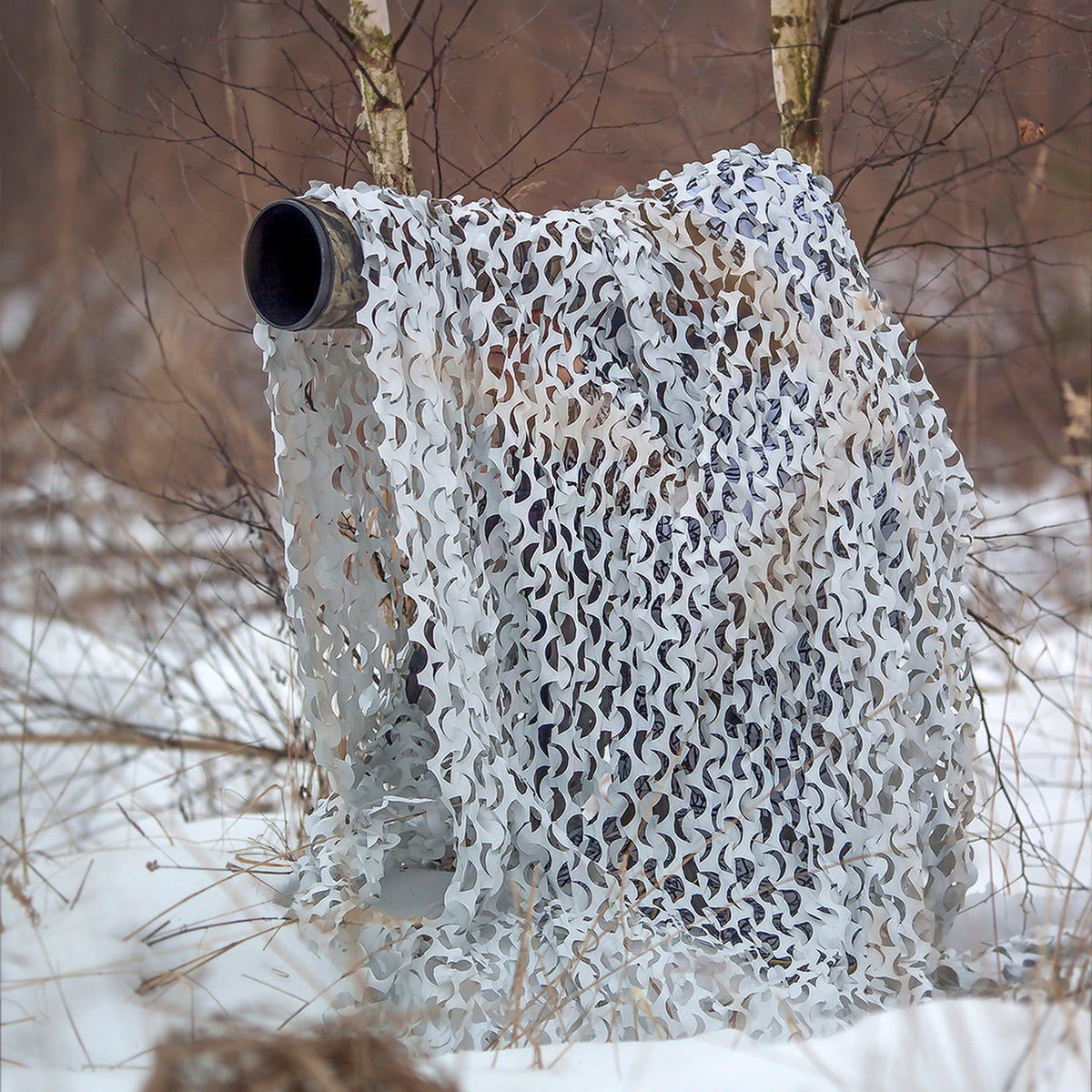 Buteo Photo Gear 3D Leafs Camouflagenet Sneeuw