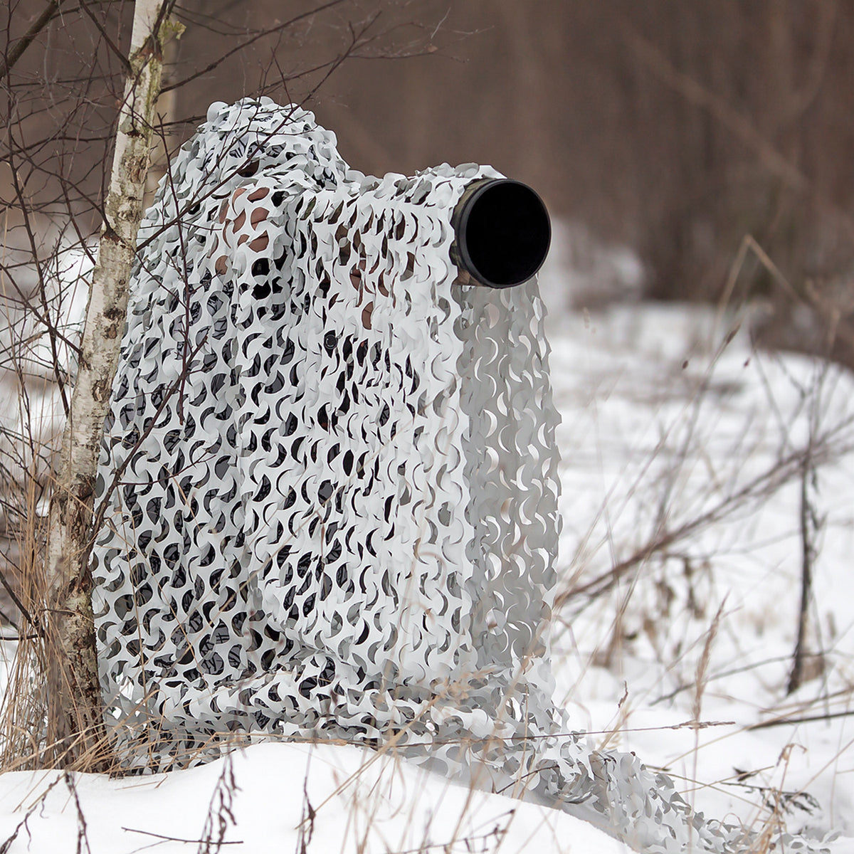 Buteo Photo Gear 3D Leafs Camouflagenet Sneeuw
