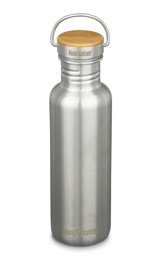 Klean Kanteen Reflect water bottle 27oz Stainless Steel with Bamboo Cap