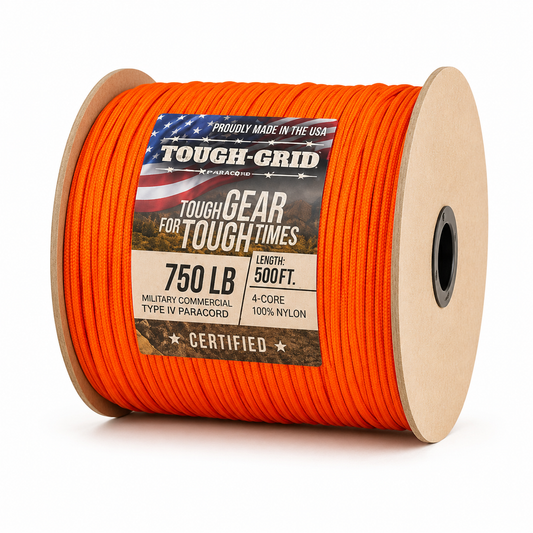 TOUGH-GRID Paracord Type IV 152 meter Neon Oranje