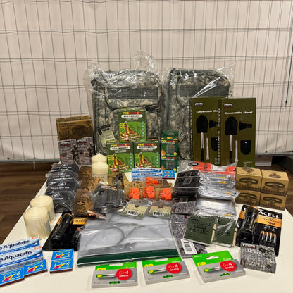 Emergency kit for 4 people according to government advice, 56 pieces