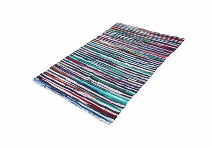 Colorful Tent Carpet 120 x 180 cm Recycled Cotton