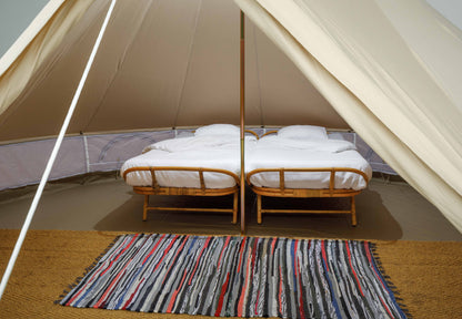 Colorful Tent Carpet 120 x 180 cm Recycled Cotton