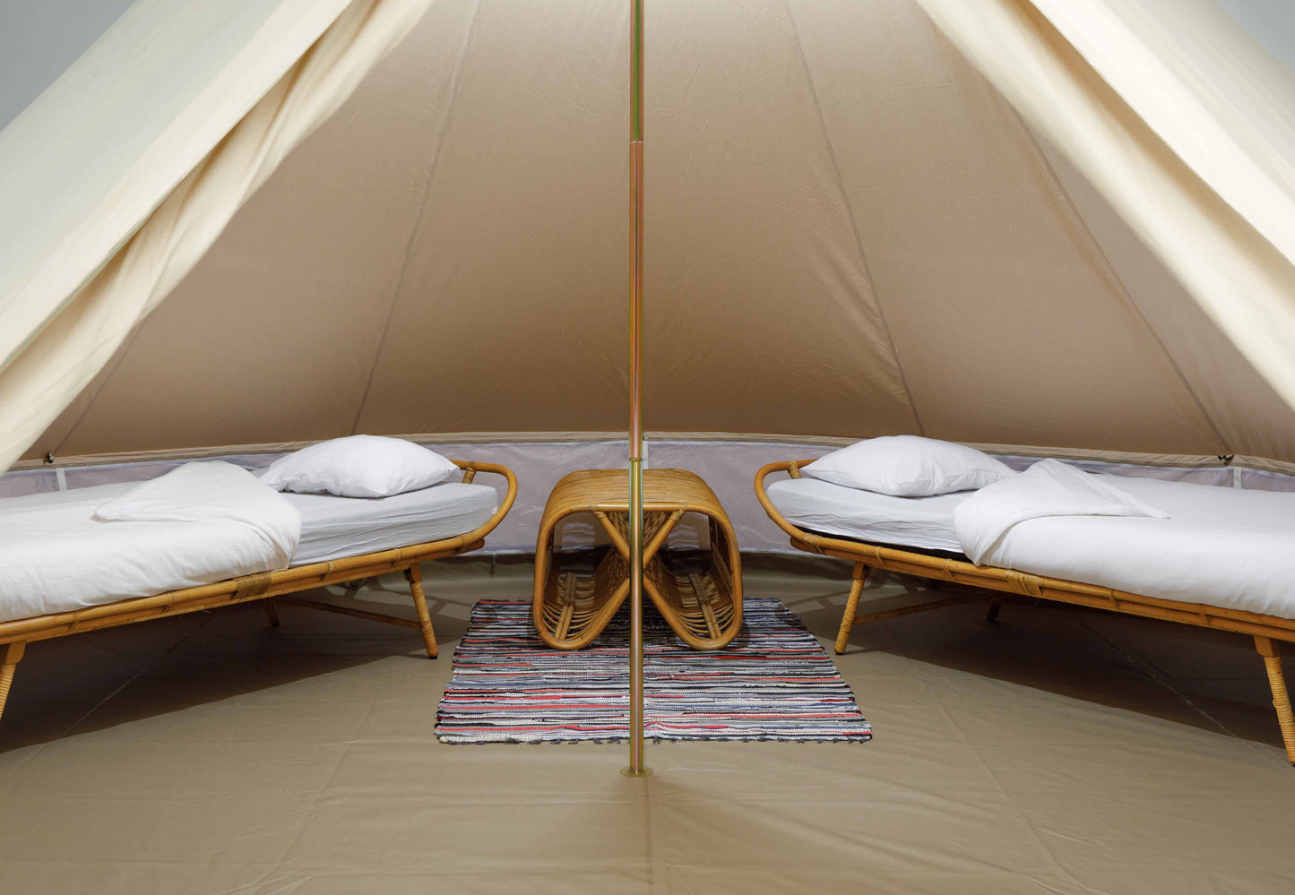 Colorful Tent Carpet 120 x 180 cm Recycled Cotton