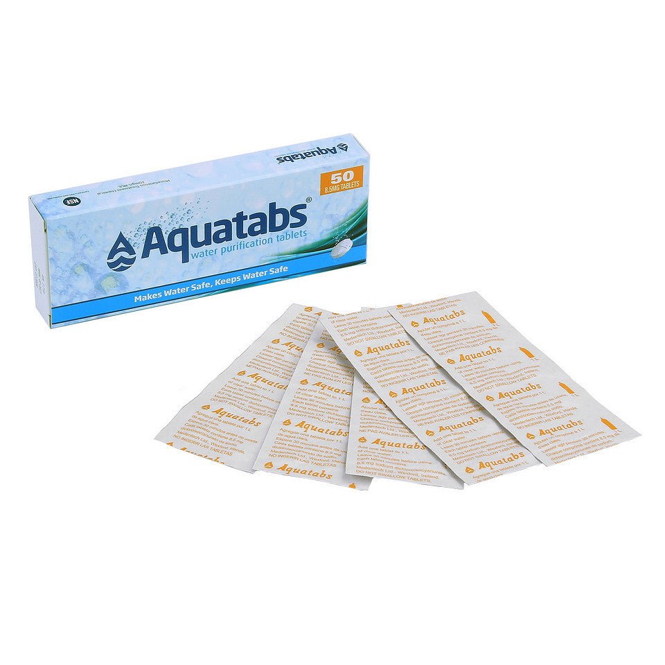 Aquatabas Waterzuiveringstabletten 50 pcs - Waterfilter - Broer Outdoor - 5099668005019