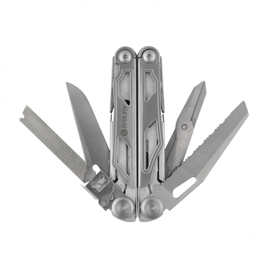 Bibury Pro Multitool 19 delig - Multitool - Broer Outdoor - 5906501202545