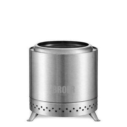 Broer Outdoor® Vortex Vuurkorf RVS met Grillrooster 22Ø - Vuurkorf - Broer Outdoor - 8785350674751