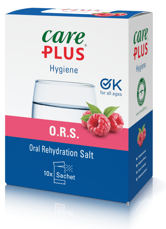 Care Plus® O.R.S. orale rehydratiezouten 10 sachets - Water Hygiene - Broer Outdoor - 8714024311029