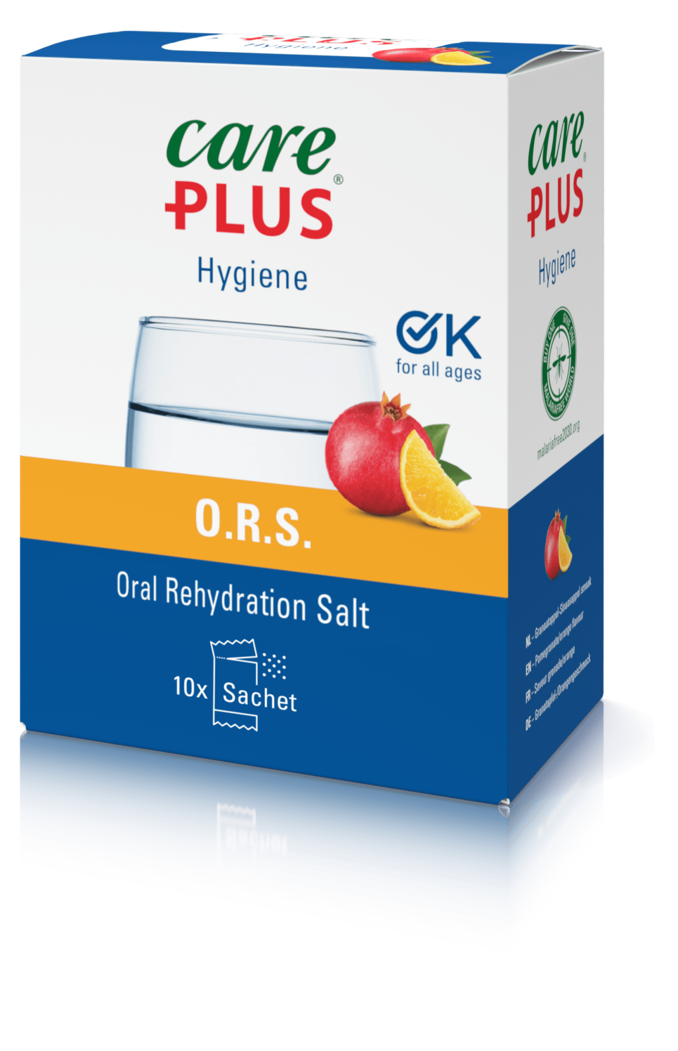 Care Plus® O.R.S. orale rehydratiezouten 10 sachets - Water Hygiene - Broer Outdoor - 8714024311012