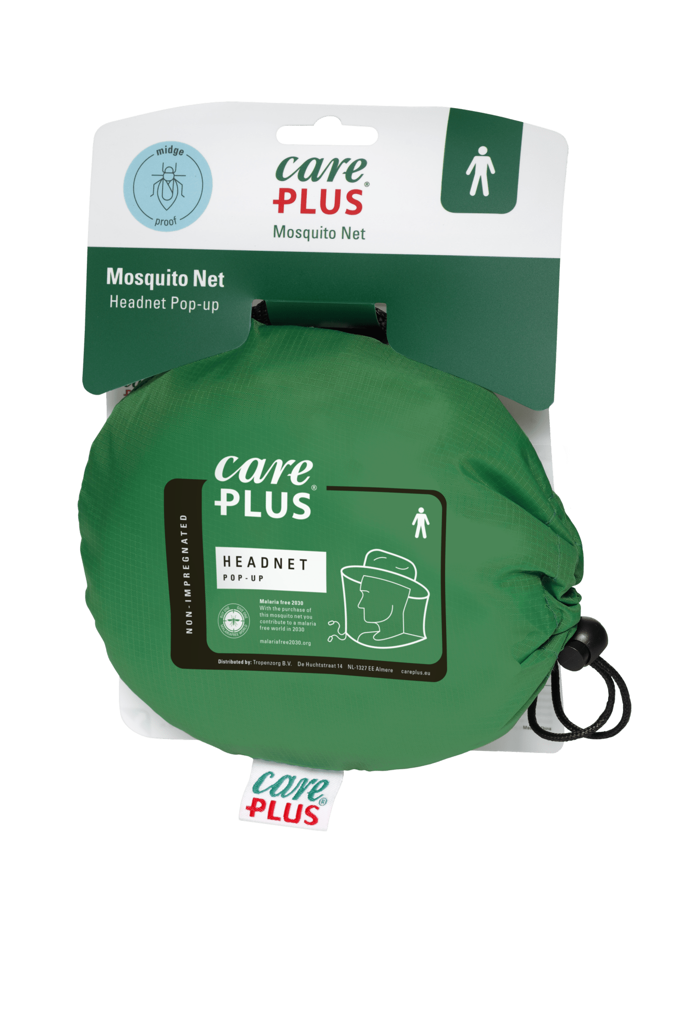 Care Plus® Pop - Up HeadNet hoofdnet - Mosquito Nets / Not Impregnated - Broer Outdoor - 8714024337029