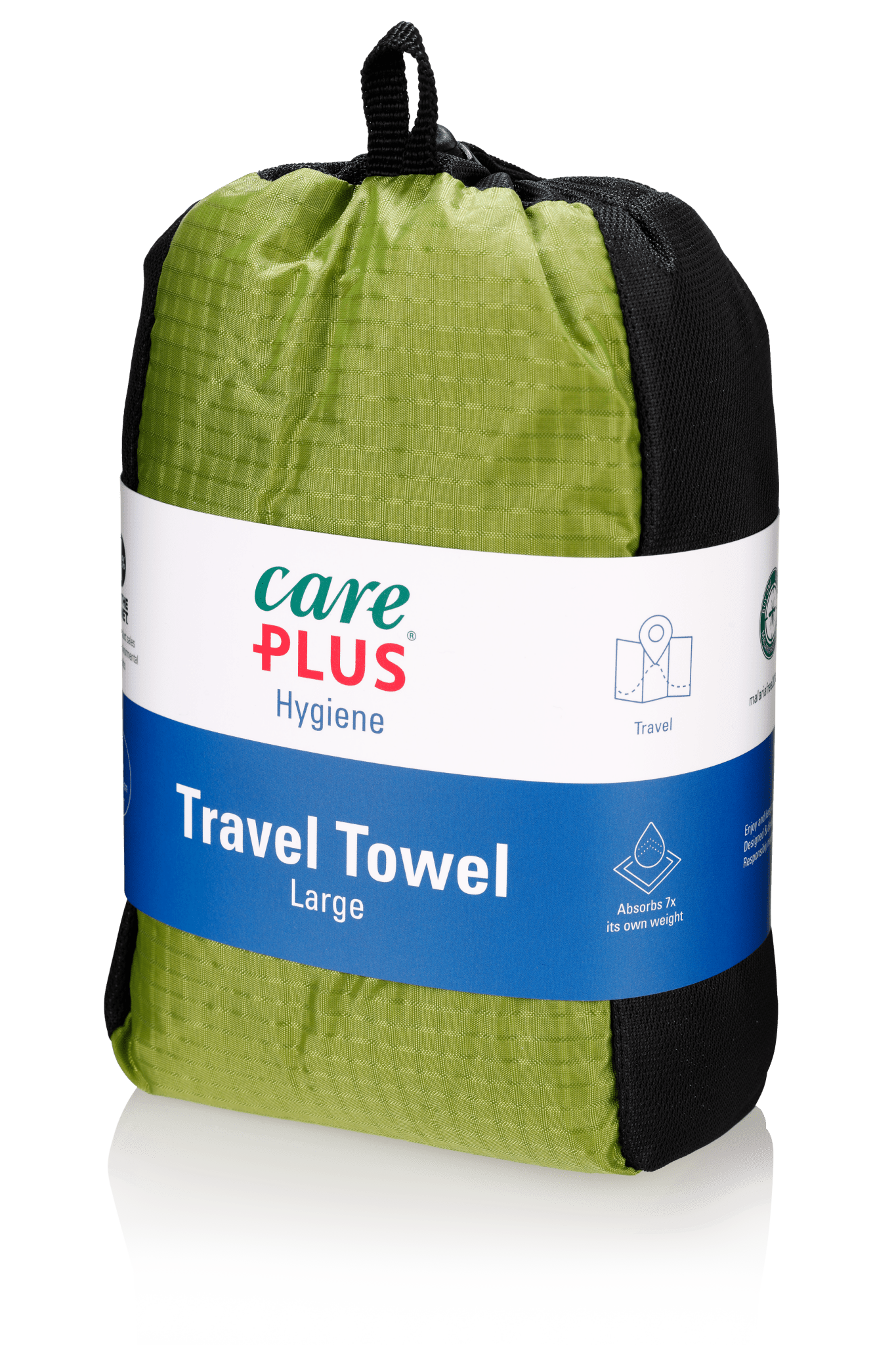 Care Plus® Travel Towel Microfiber reishanddoek - Personal Hygiene - Broer Outdoor - 8714024346304