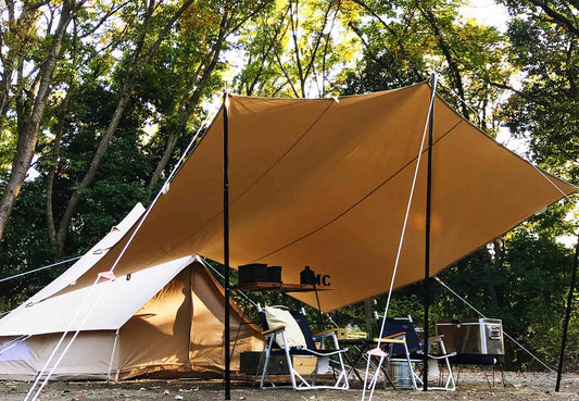 Classic All Purpose Shelter van Katoen 2,3 t/m 36 m² - Tarp - Broer Outdoor - 5407012610886