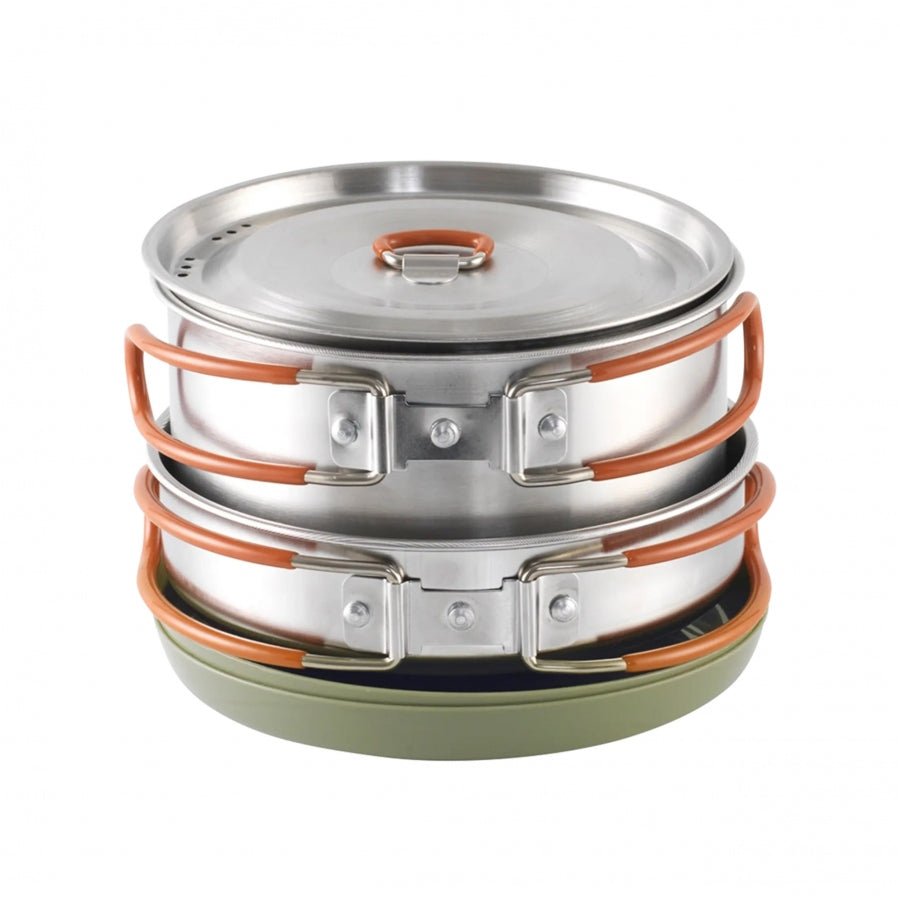 Easy Camp MOSS 2 Cook kookset voor 2 personen RVS - Broer Outdoor - 5709388156761