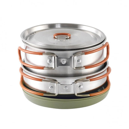 Easy Camp MOSS 2 Cook kookset voor 2 personen RVS - Broer Outdoor - 5709388156761