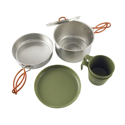 Easy Camp MOSS 2 Cook kookset voor 2 personen RVS - Broer Outdoor - 5709388156761