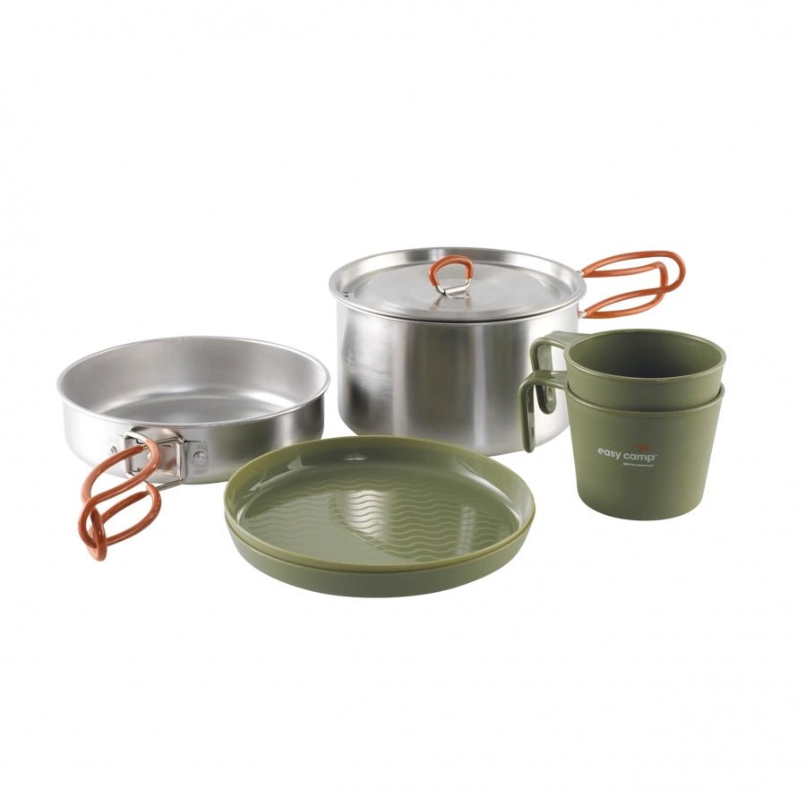 Easy Camp MOSS 2 Cook kookset voor 2 personen RVS - Broer Outdoor - 5709388156761