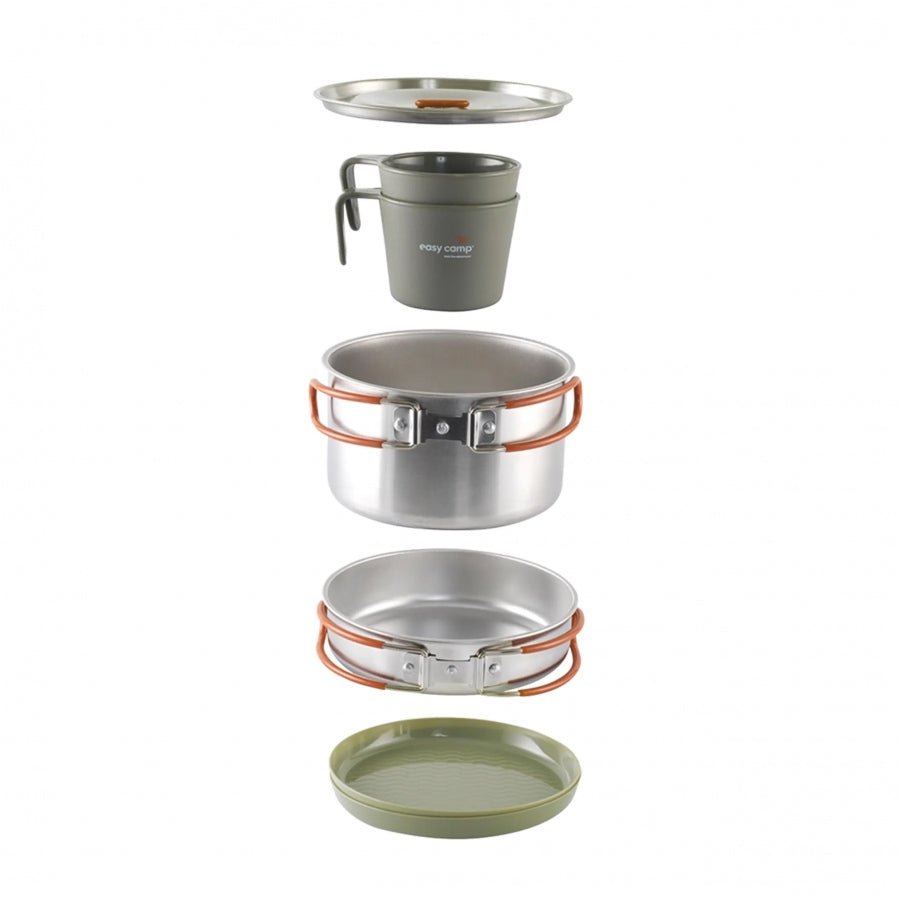 Easy Camp MOSS 2 Cook kookset voor 2 personen RVS - Broer Outdoor - 5709388156761