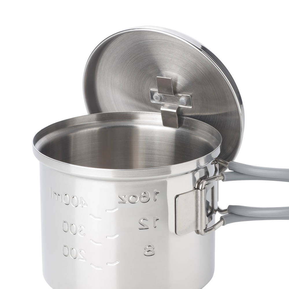 Esbit Tourist Pot met Deksel RVS 625 ml - Cookware - Broer Outdoor - 4260149871602