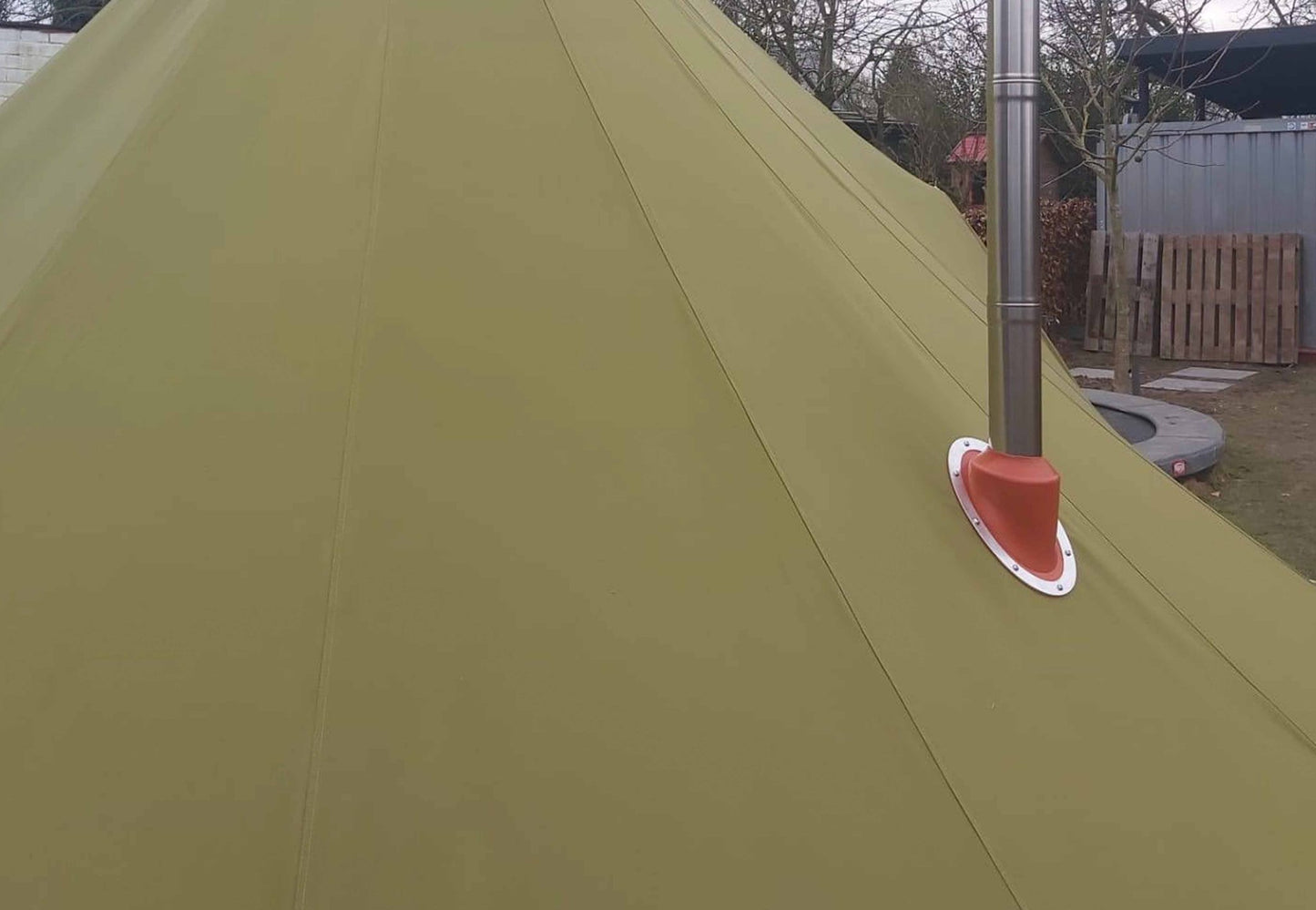 Exit 45° Dakdoorvoer inclusief Regenplaat - 4.5 - 14cm - Kachel Onderdelen - Broer Outdoor - 5407011662718