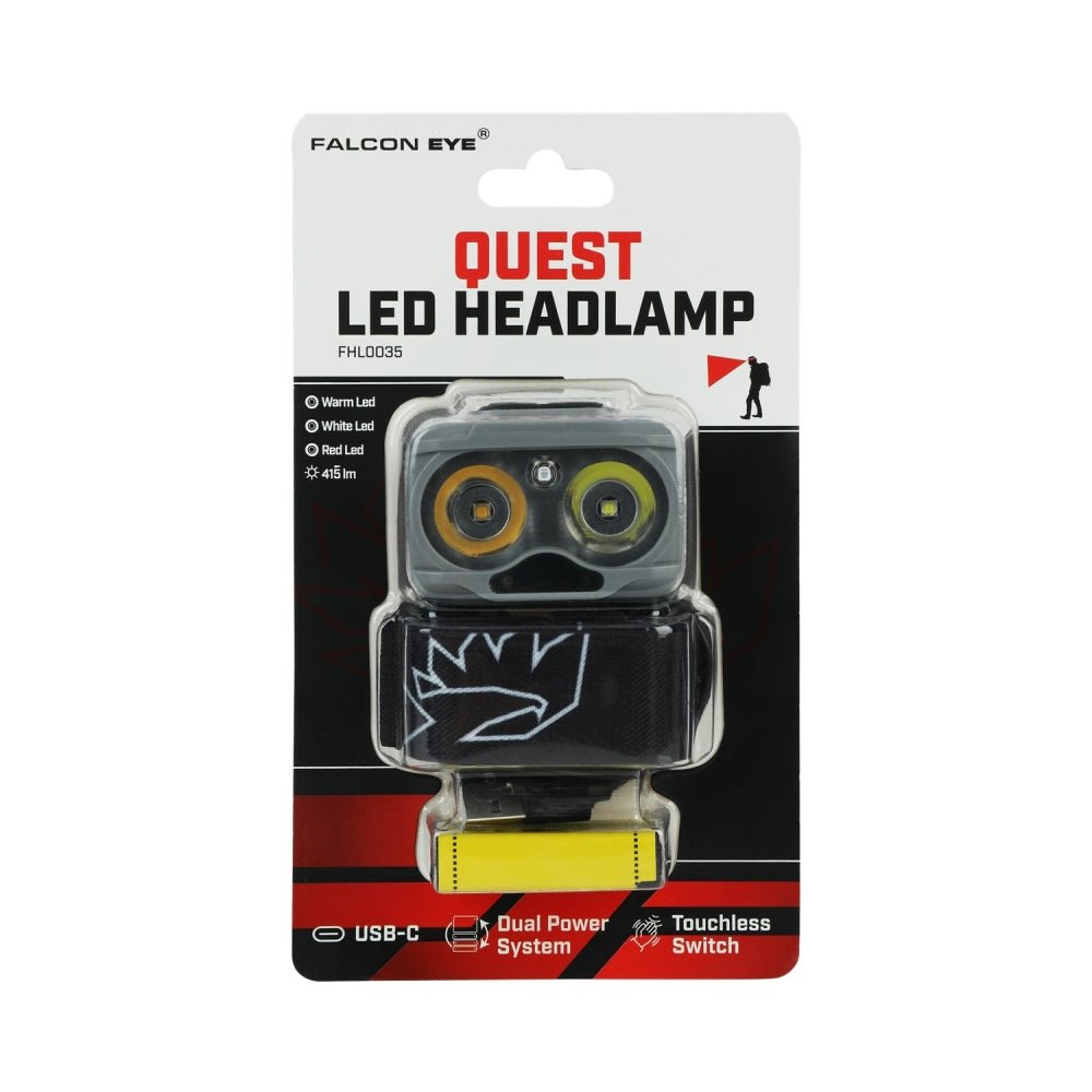 Falcon Eye Quest Hoofdlamp 415 lm - Broer Outdoor - 5907596142396