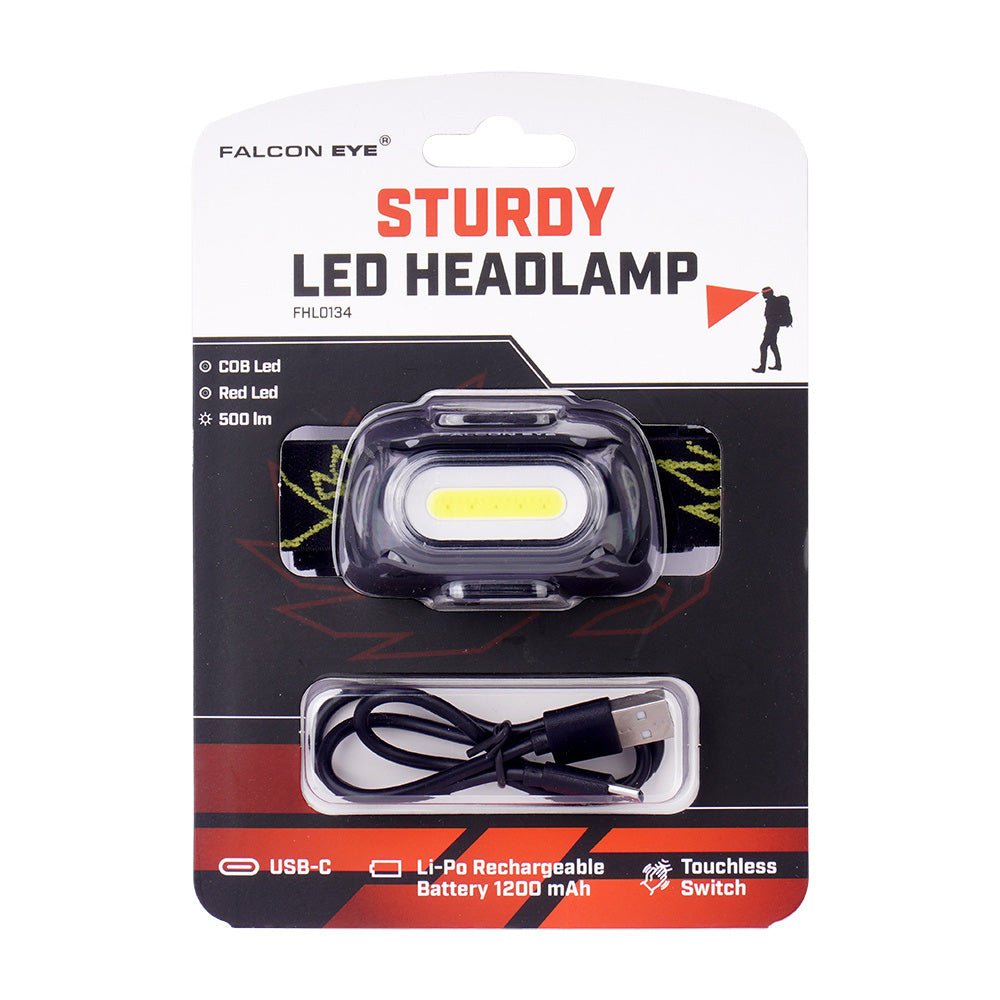 Falcon Eye Sturdy hoofdlamp 500 lm - Hoofdlamp - Broer Outdoor - 5907596142518