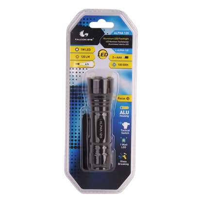 Falcon Eye Zaklamp Alpha 120 lm - Zaklamp - Broer Outdoor - 5907596105742