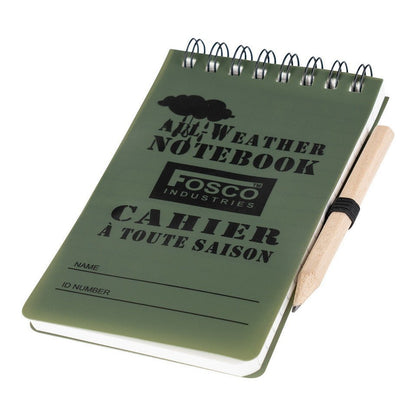 Fosco All Weather Notitieboek met Potlood - Notepad - Broer Outdoor - 8719298249559