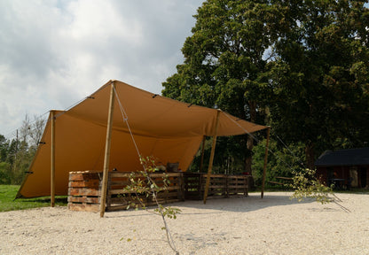 Heavy Duty All Purpose Shelter van Katoen 3,9 t/m 36 m² - Tarp - Broer Outdoor - 5407011660950