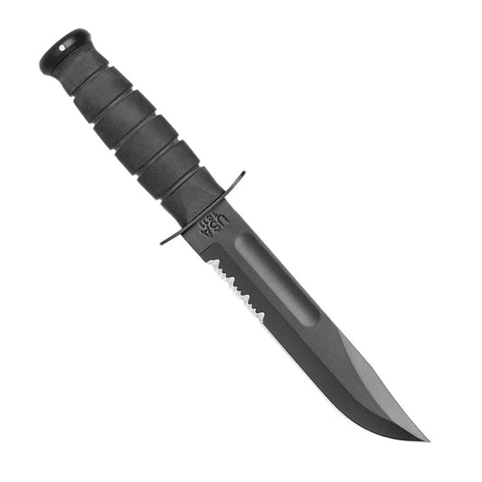 Ka - Bar 1214 Serrated Vaststaand Mes - Vaststaand Mes - Broer Outdoor - 617717212147