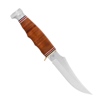 Ka - Bar 1233 Leather Vaststaand Mes - Vaststaand Mes - Broer Outdoor - 617717212338