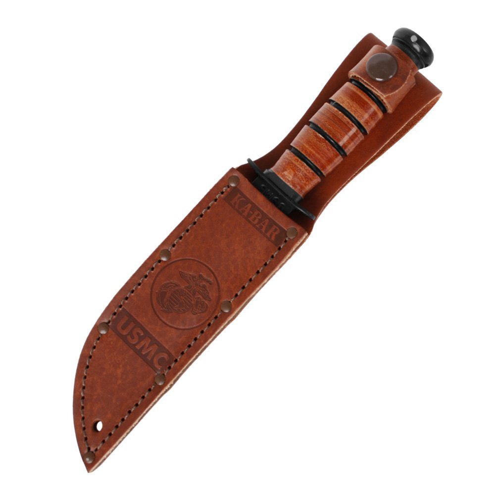 Ka - Bar 1250 Short USMC Vaststaand Mes - Vaststaand Mes - Broer Outdoor - 617717212505