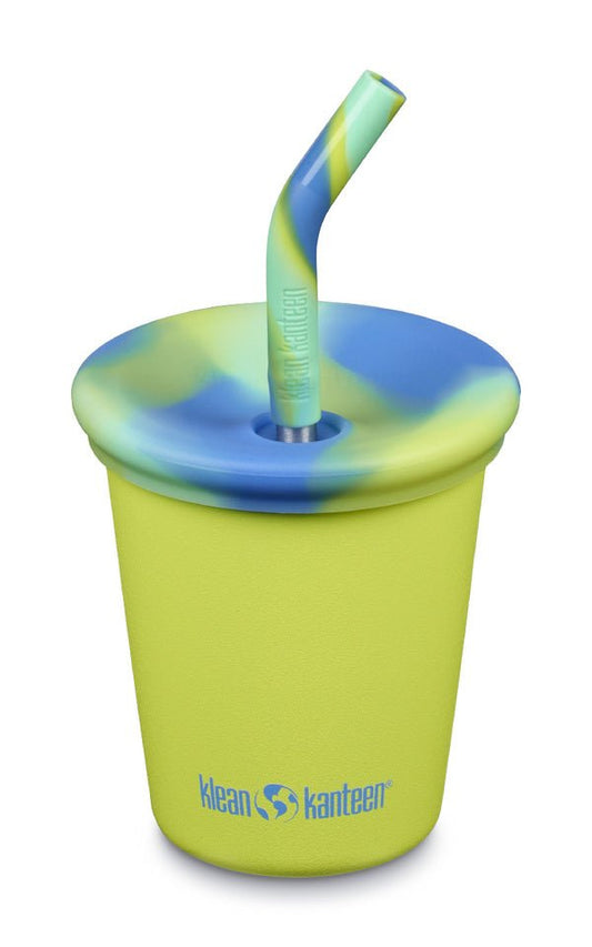 Klean Kanteen Kid Cup kinderbeker met rietje en deksel 296 ml - Kid Kanteen - Broer Outdoor - 763332080781