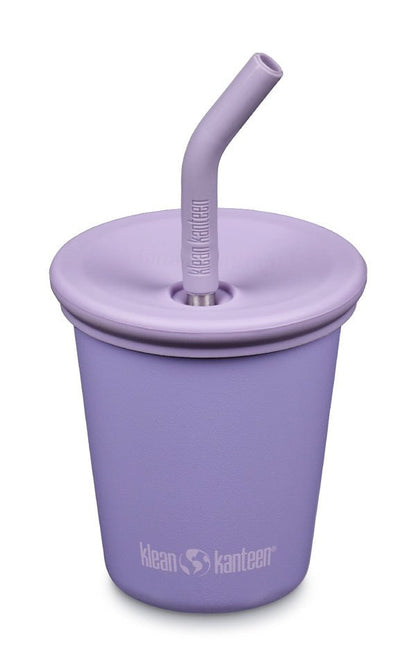 Klean Kanteen Kid Cup kinderbeker met rietje en deksel 296 ml - Kid Kanteen - Broer Outdoor - 763332080828