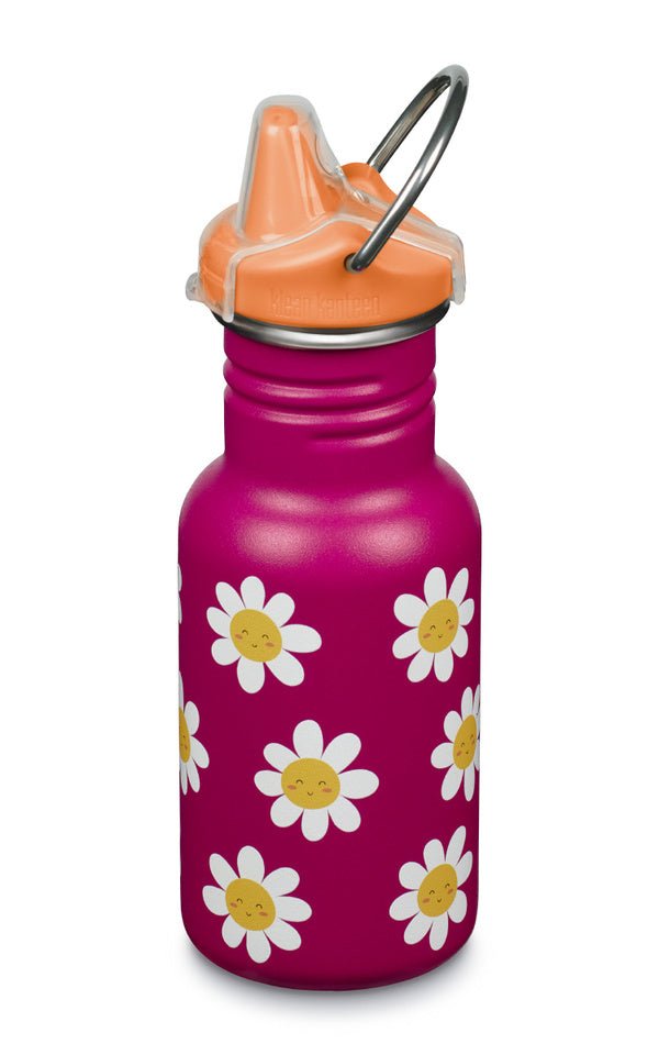 Klean Kanteen Kid Kanteen drinkfles met tuitdop (Sippy Cap) 355 ml - Kid Kanteen - Broer Outdoor - 763332080606