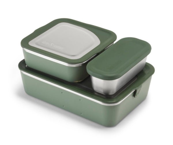 Klean Kanteen Rise Family Set lunchbox set RVS (Big Meal, Lunch & Snack) - Rise Foodboxes - Broer Outdoor - 763332076548