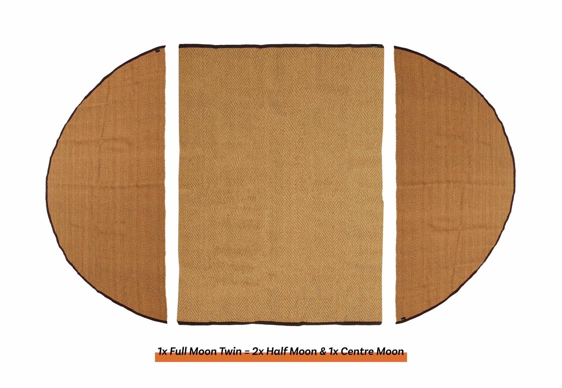 Kokosmat Rechthoek 220 x 380 cm - Tentgrondzeilen - Broer Outdoor - 5407011660554