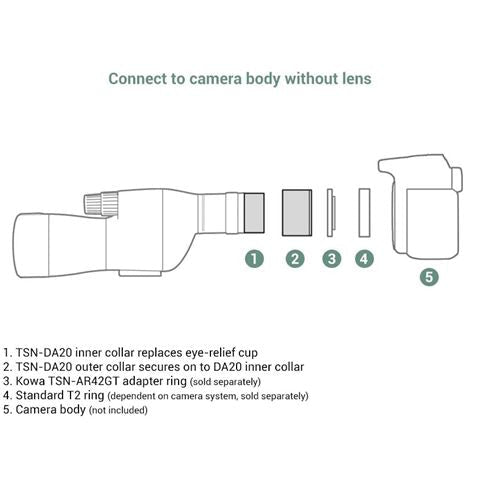 Kowa Digiscoping Adapter TSN - DA20 - Broer Outdoor - 4987646102298