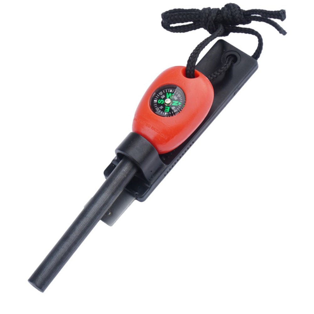 MFH Ferrocerium vuurstaal met kompas en vonkset - Lighter - Broer Outdoor - 4044633226259