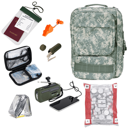 Noodpakket Noodzakelijk met alleen de meest essentiële items 8 - delig - Noodpakket - Broer Outdoor - 8785350671798