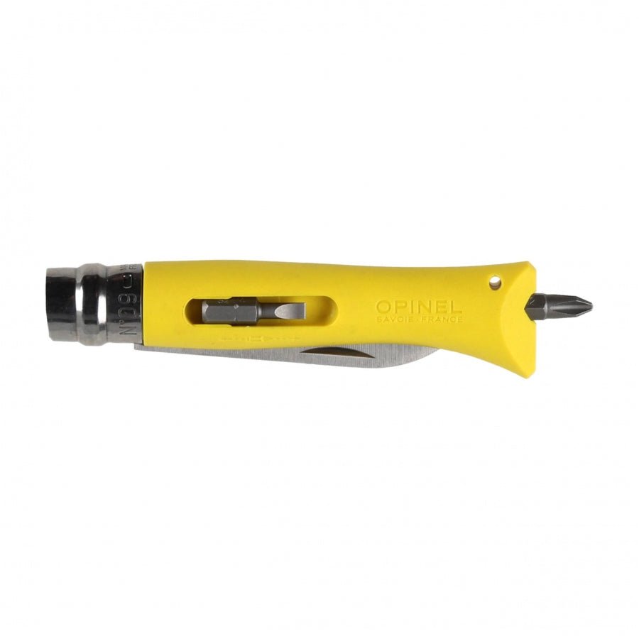 Opinel DIY N°09 zakmes multifunctioneel met bit houder en Virobloc - Vouwmes - Broer Outdoor - 3123840021381