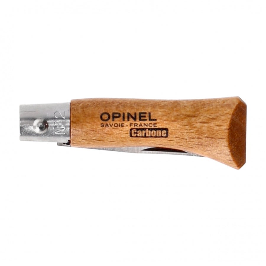 Opinel N°02 Carbon zakmes compact EDC met koolstofstaal - Vouwmes - Broer Outdoor - 3123841110206
