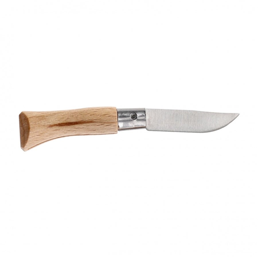 Opinel N°02 Inox zakmes sleutelhanger compact RVS - Vouwmes - Broer Outdoor - 3123840010705